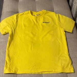 Off-White Kids Bright Yellow Tee
